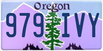 OR license plate 979IVY