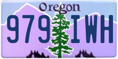 OR license plate 979IWH