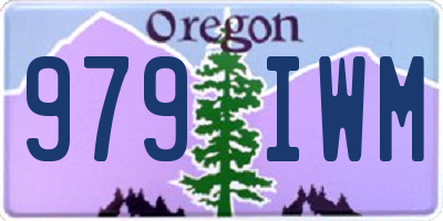 OR license plate 979IWM