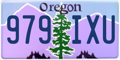 OR license plate 979IXU