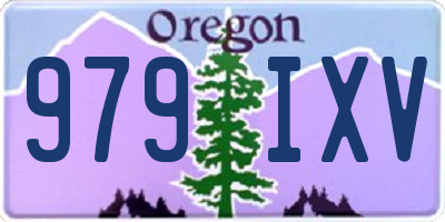 OR license plate 979IXV