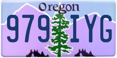 OR license plate 979IYG
