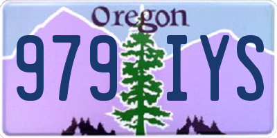 OR license plate 979IYS