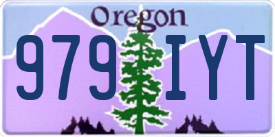 OR license plate 979IYT