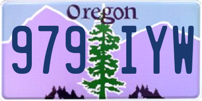 OR license plate 979IYW