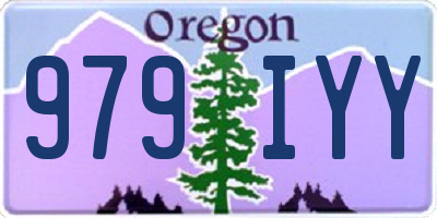 OR license plate 979IYY