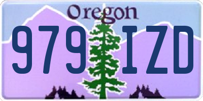 OR license plate 979IZD