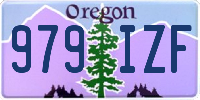OR license plate 979IZF
