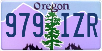 OR license plate 979IZR