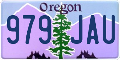 OR license plate 979JAU