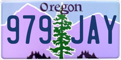 OR license plate 979JAY