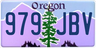 OR license plate 979JBV