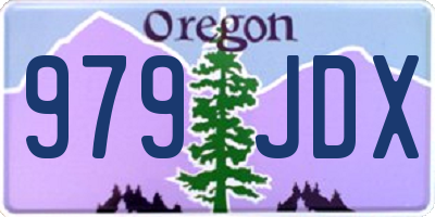 OR license plate 979JDX