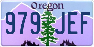 OR license plate 979JEF