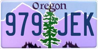 OR license plate 979JEK