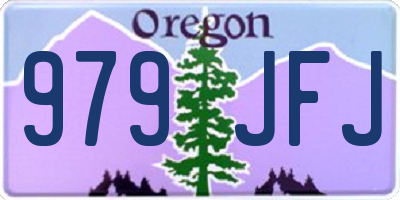 OR license plate 979JFJ