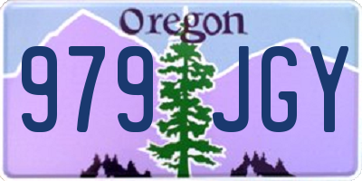 OR license plate 979JGY