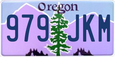 OR license plate 979JKM