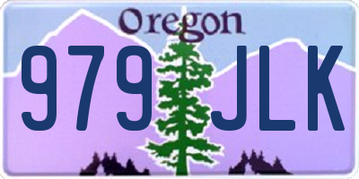 OR license plate 979JLK
