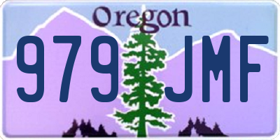 OR license plate 979JMF