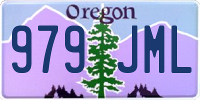 OR license plate 979JML