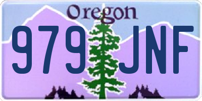 OR license plate 979JNF