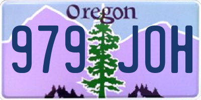 OR license plate 979JOH