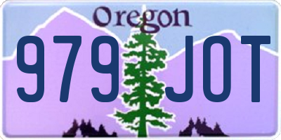 OR license plate 979JOT