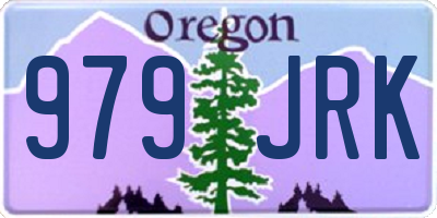 OR license plate 979JRK