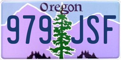 OR license plate 979JSF