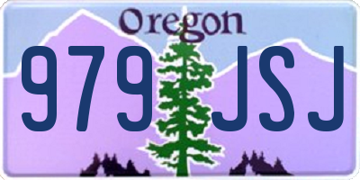 OR license plate 979JSJ