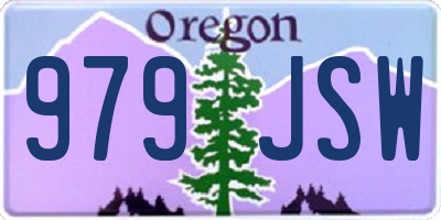 OR license plate 979JSW