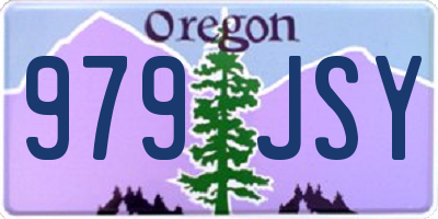 OR license plate 979JSY