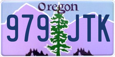 OR license plate 979JTK