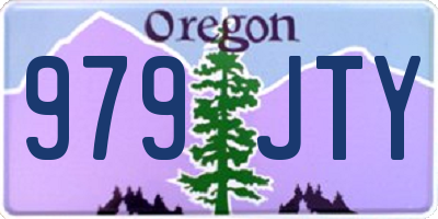 OR license plate 979JTY