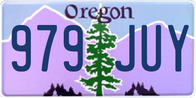 OR license plate 979JUY