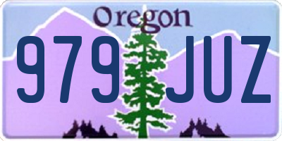 OR license plate 979JUZ