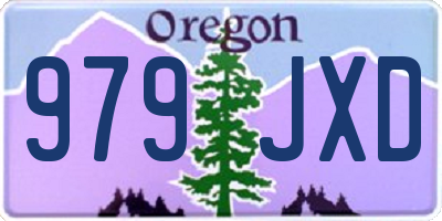 OR license plate 979JXD