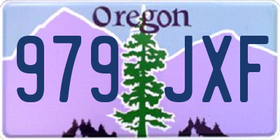 OR license plate 979JXF