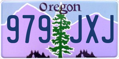 OR license plate 979JXJ