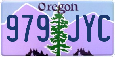 OR license plate 979JYC
