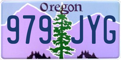 OR license plate 979JYG