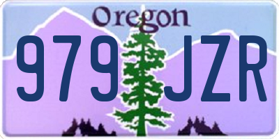 OR license plate 979JZR