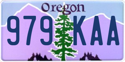OR license plate 979KAA