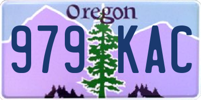 OR license plate 979KAC