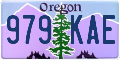 OR license plate 979KAE