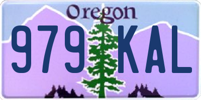 OR license plate 979KAL