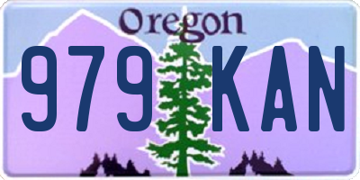 OR license plate 979KAN