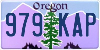 OR license plate 979KAP