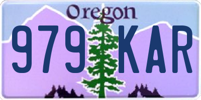 OR license plate 979KAR